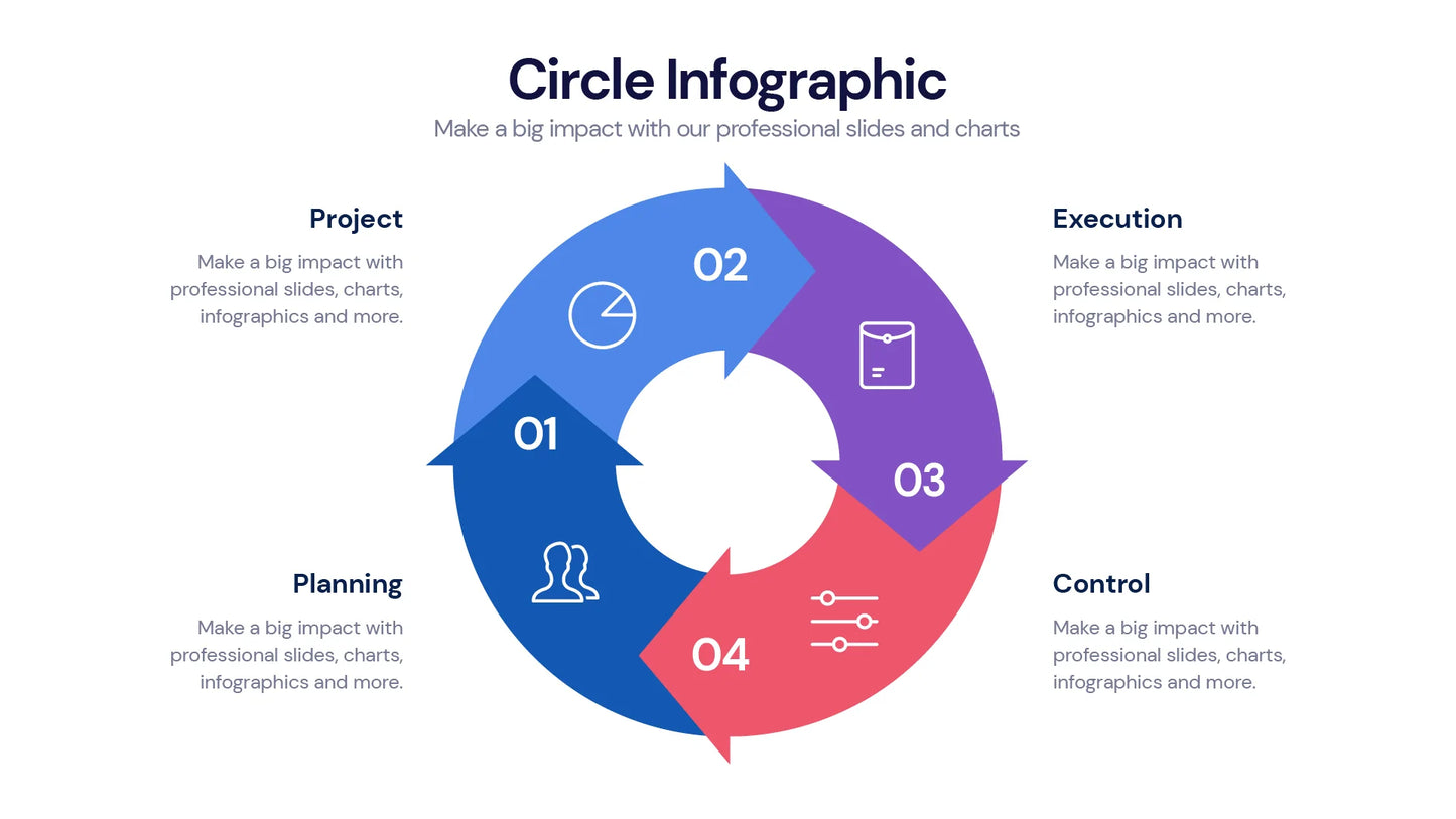 Circle Infographic templates