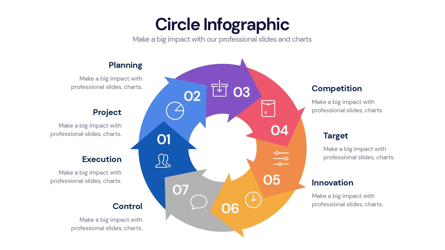 Circle Infographic templates