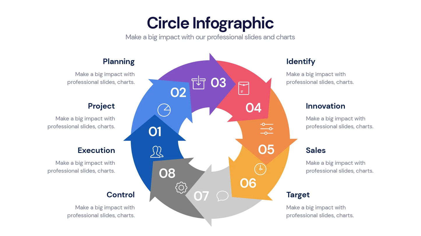 Circle Infographic templates