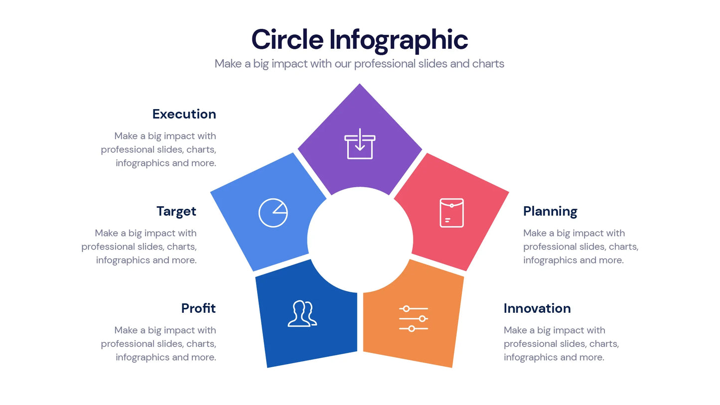 Circle Infographic templates