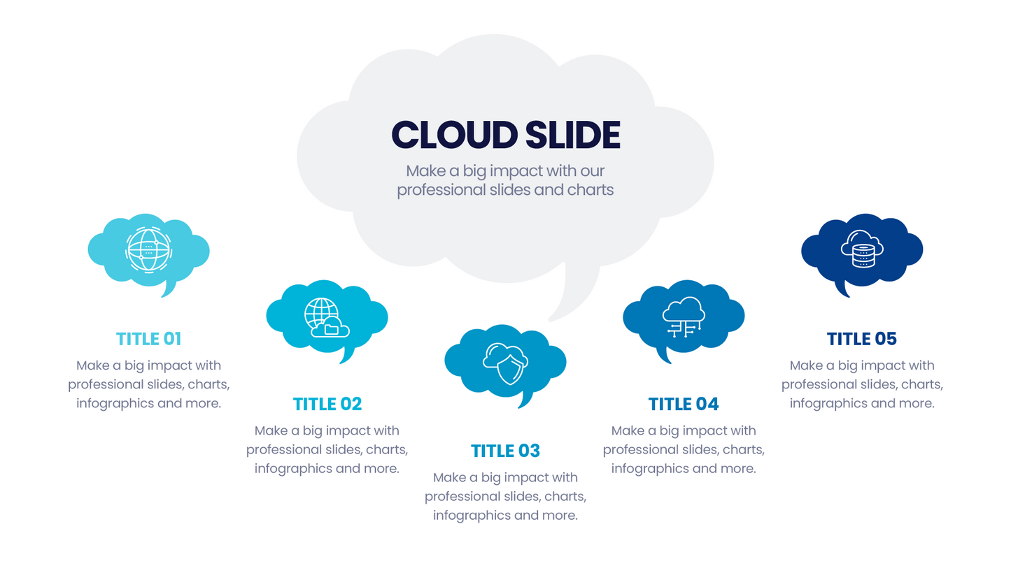 Cloud Infographics templates
