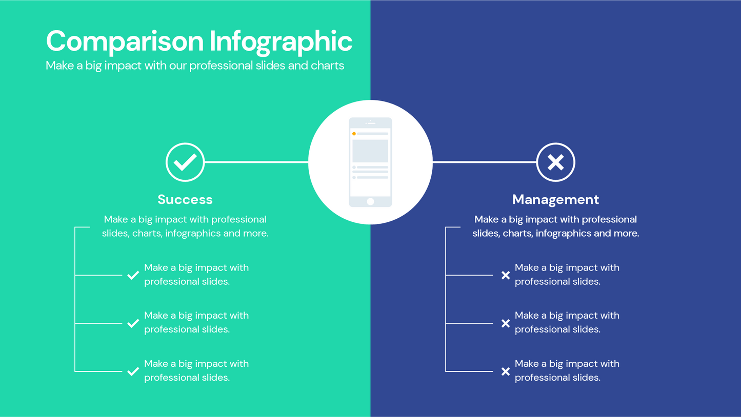 Comparison Profile Templates PowerPoint slides