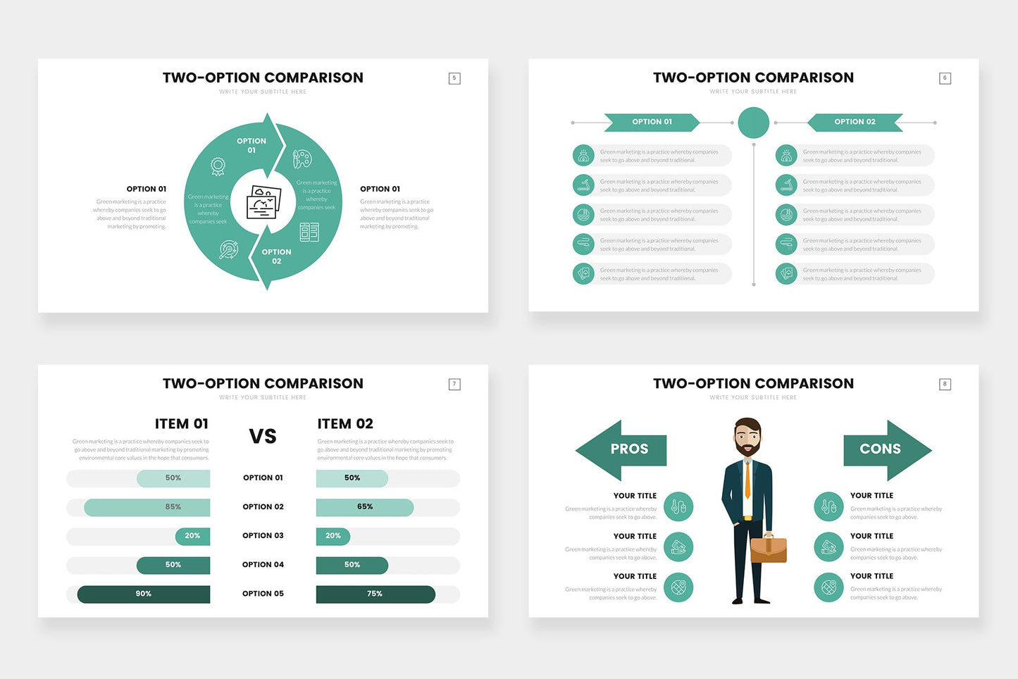 Comparison Infographics templates