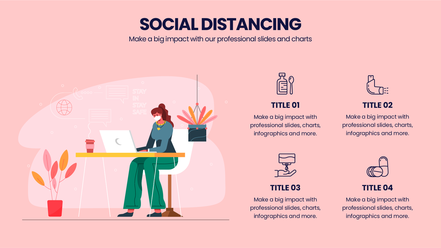 Coronavirus & Social Distancing Templates PowerPoint slides