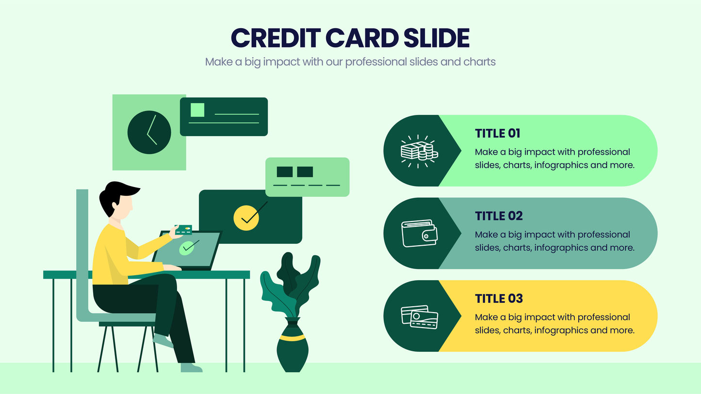 Credit Card Infographic Slides Infographics templates