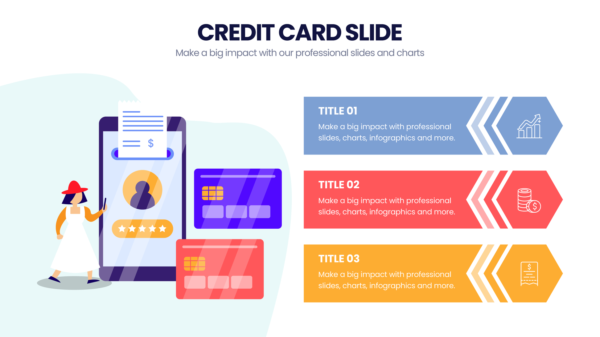 Credit Card Infographic Slides Infographics templates