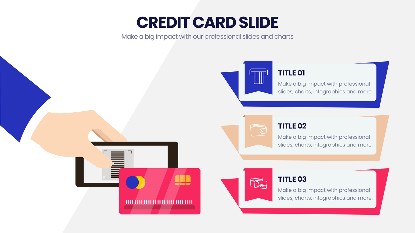 Credit Card Infographic Slides Infographics templates