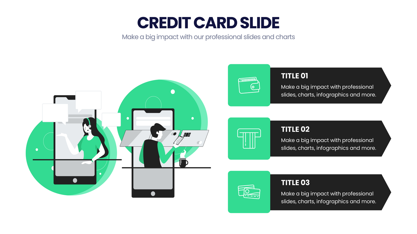 Credit Card Infographic Slides Infographics templates