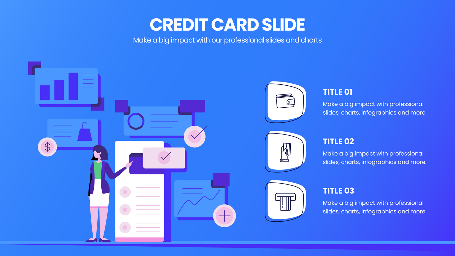 Credit Card Infographic Slides Infographics templates