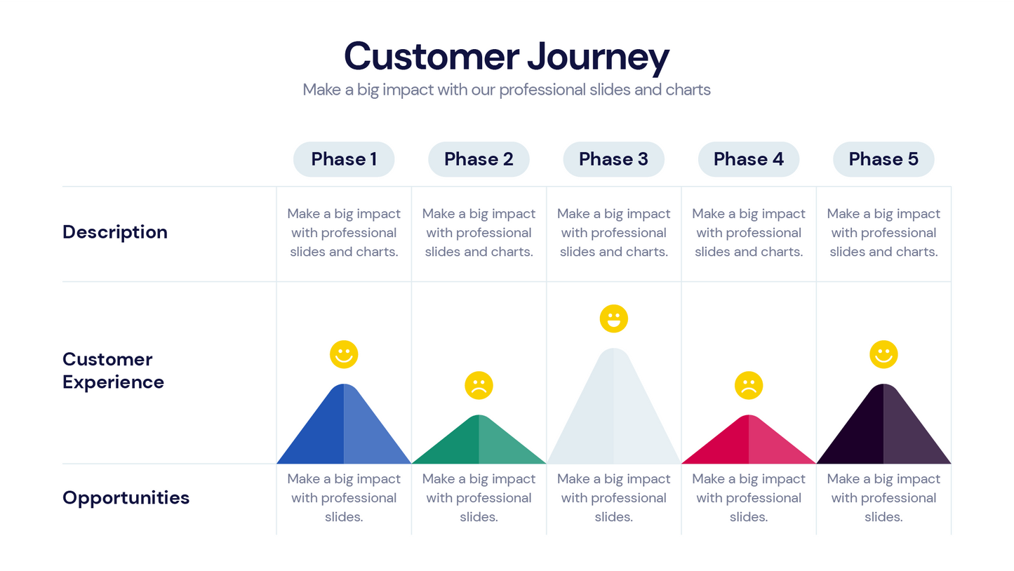 Customer Journey Infographic templates