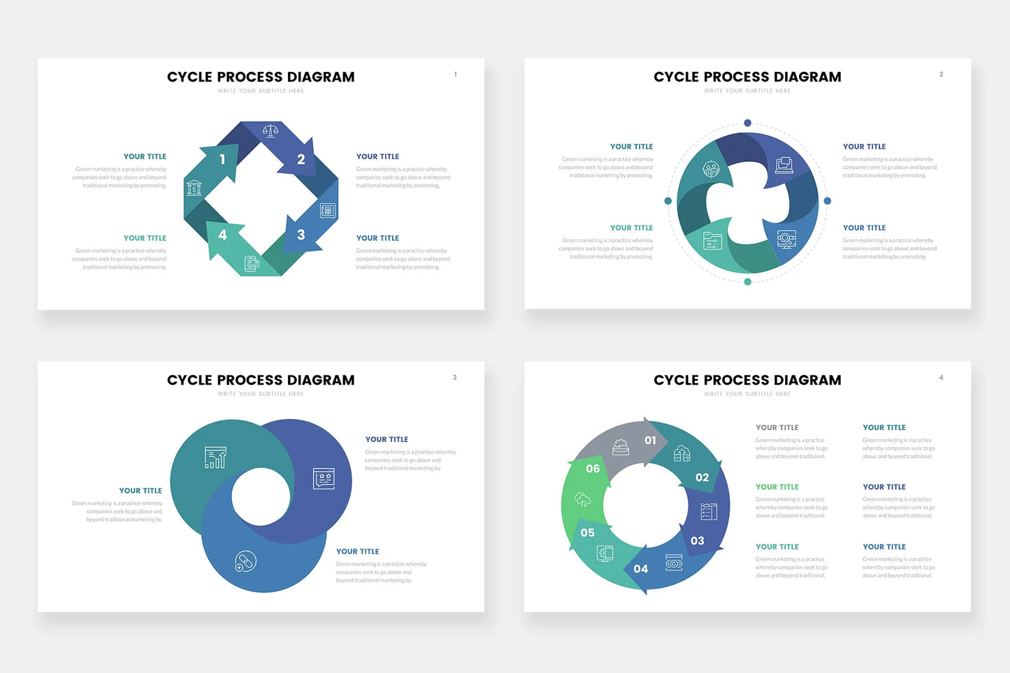 Cycle Infographic Templates PowerPoint slides