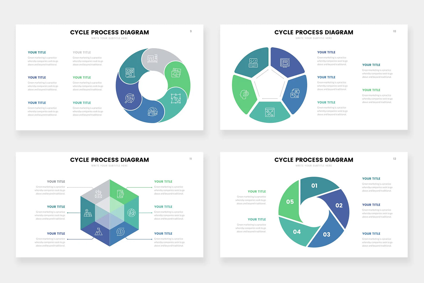 Cycle Infographic Templates PowerPoint slides