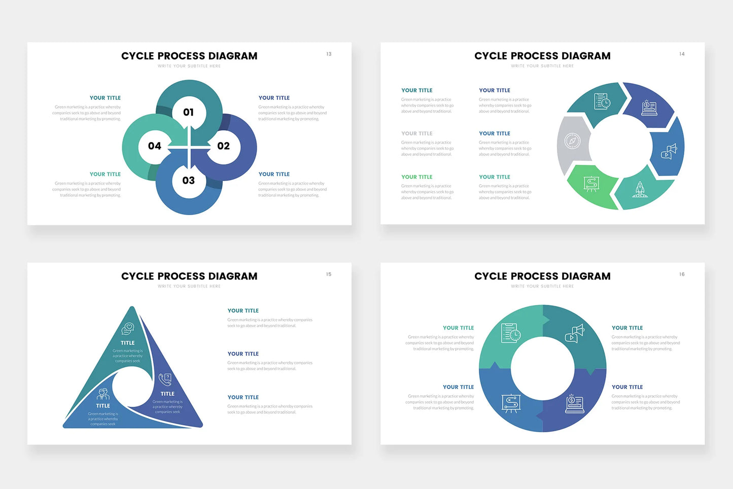 Cycle Infographic Templates PowerPoint slides