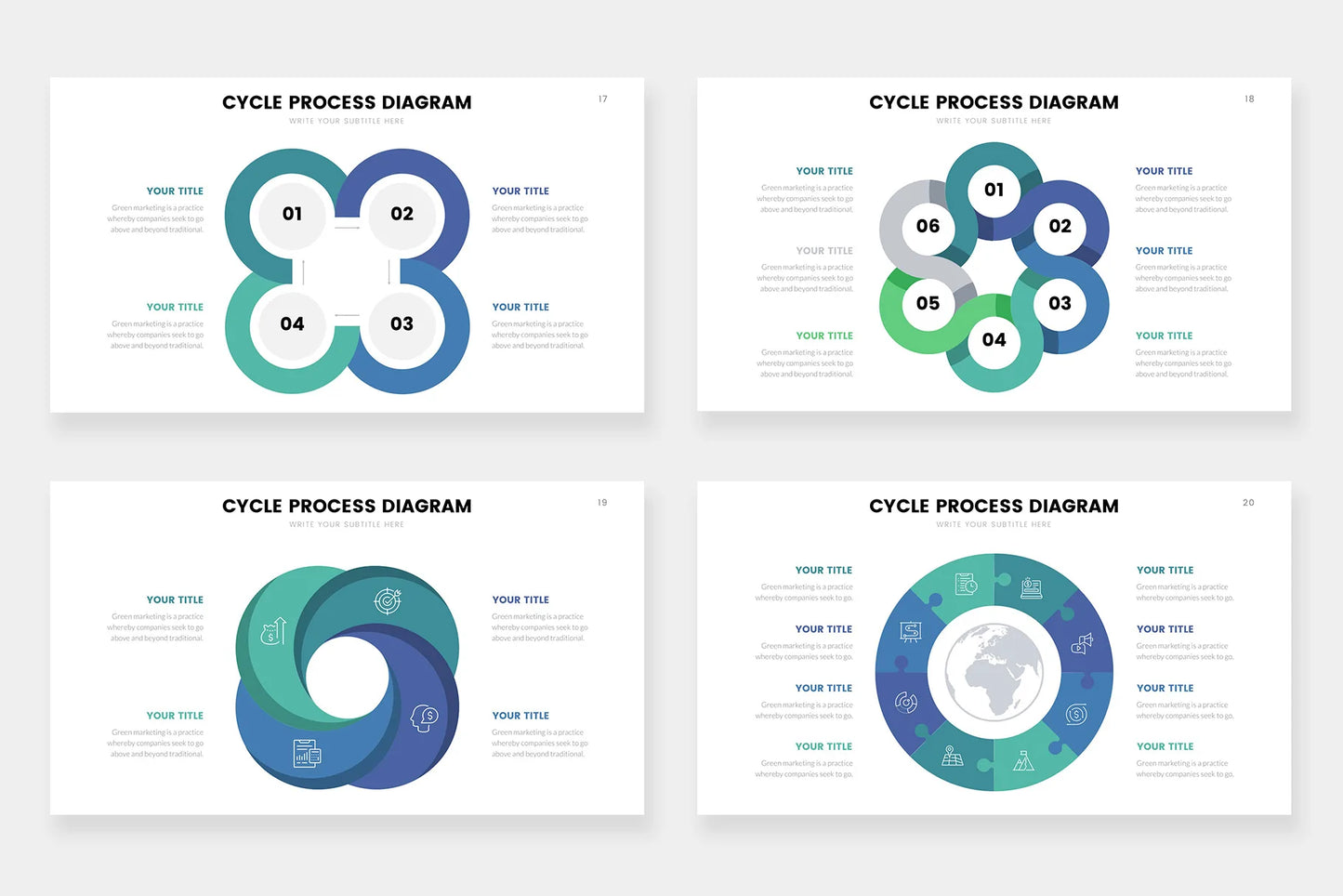 Cycle Infographic Templates PowerPoint slides