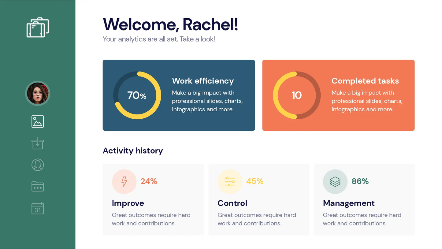 Dashboard Infographic Templates PowerPoint slides