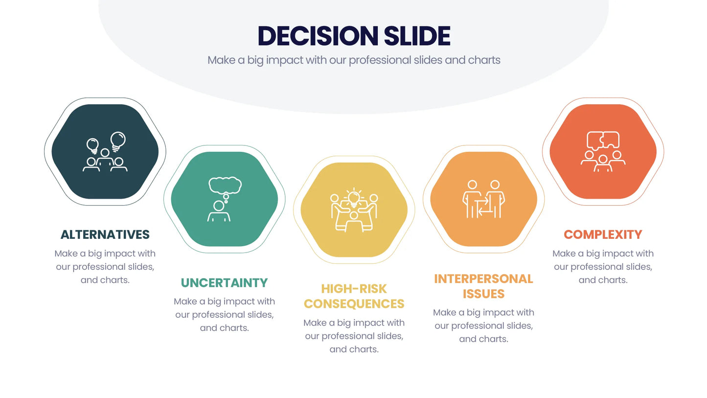 Decision Infographic Templates PowerPoint slides