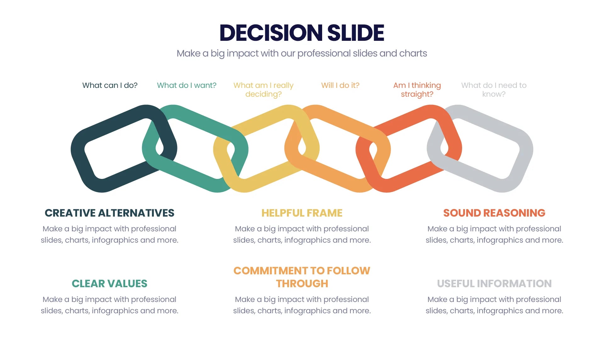 Decision Infographic Templates PowerPoint slides