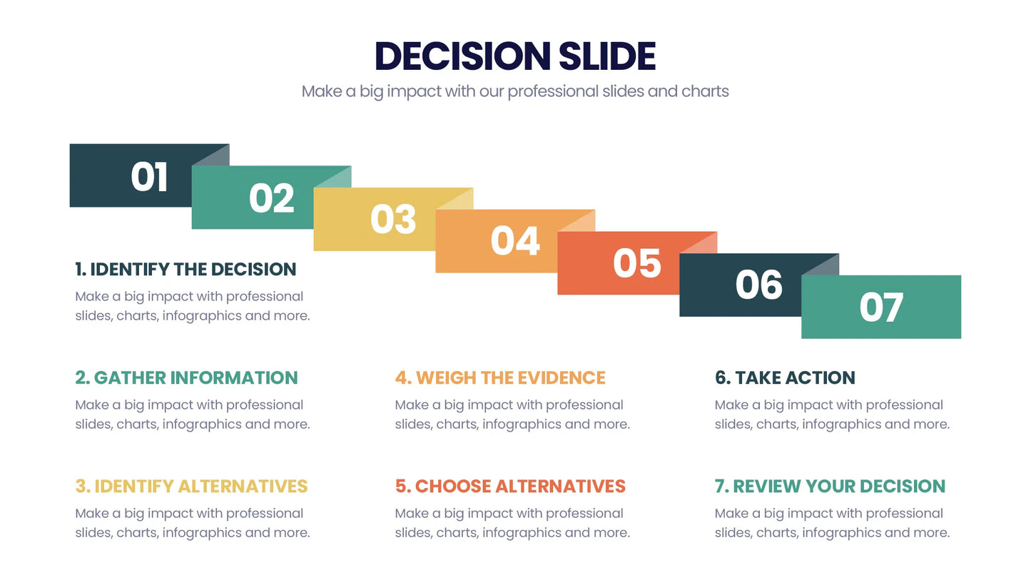 Decision Infographic Templates PowerPoint slides