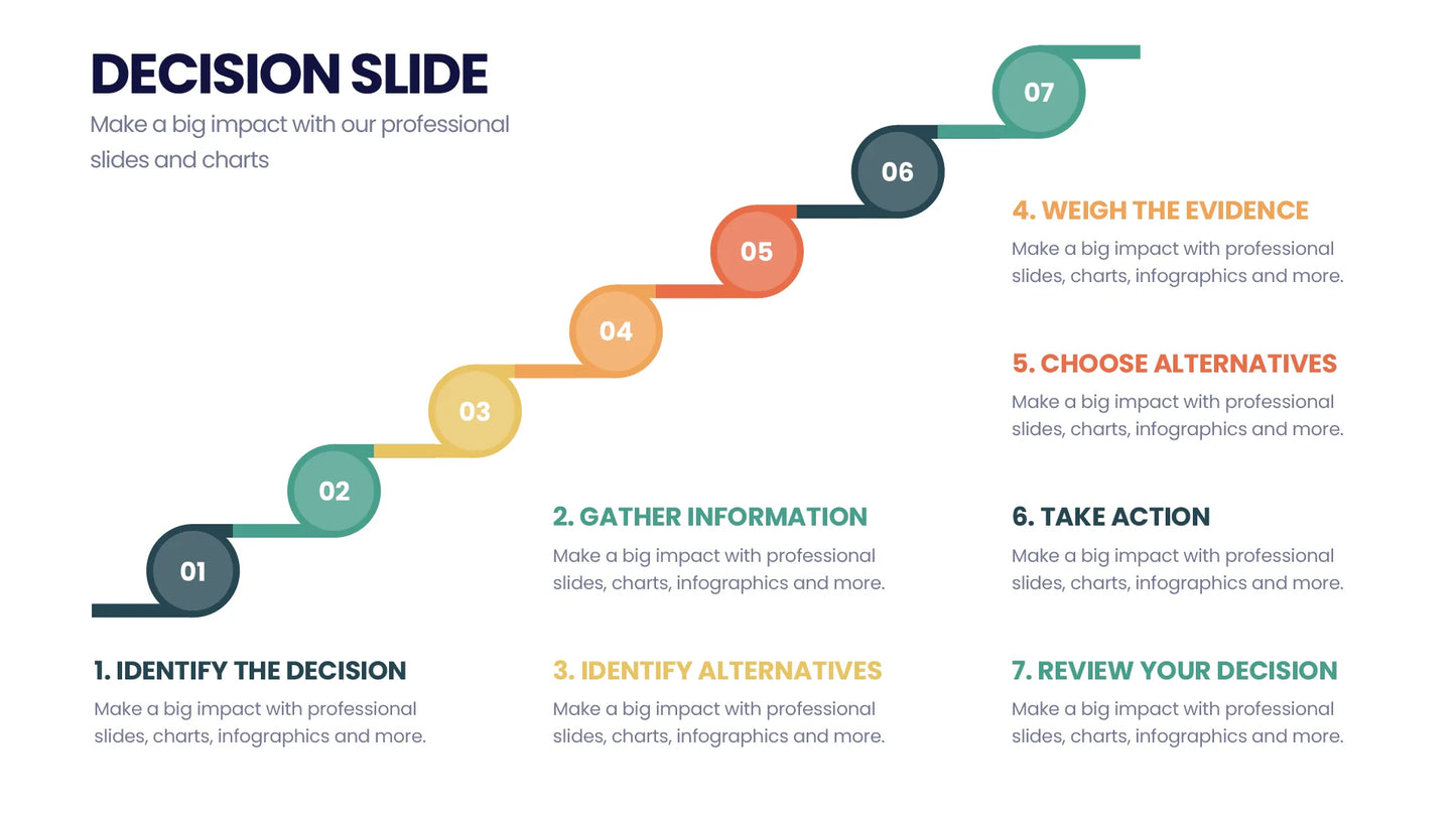 Decision Infographic Templates PowerPoint slides