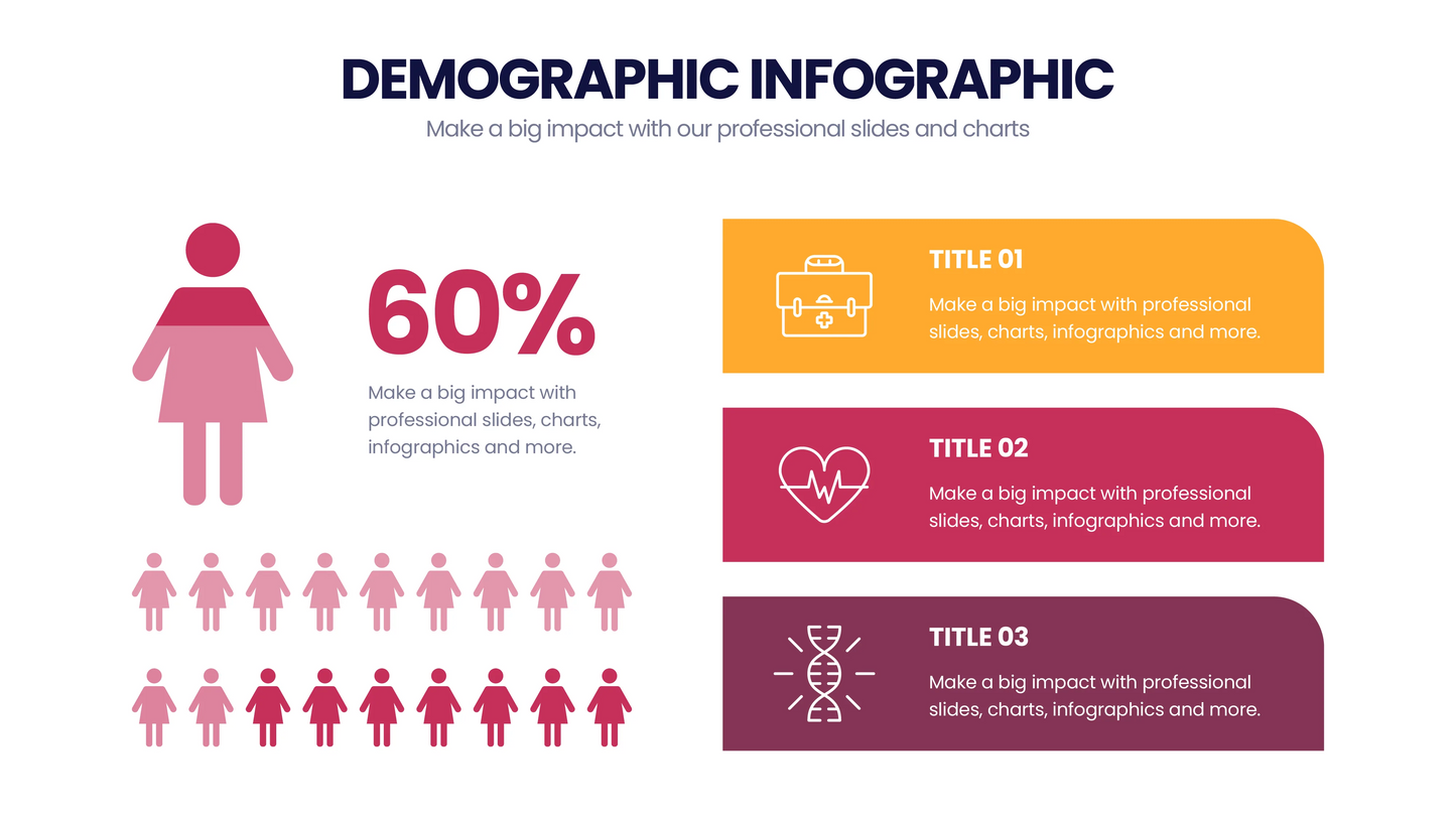 Demographic Infographic Templates PowerPoint slides