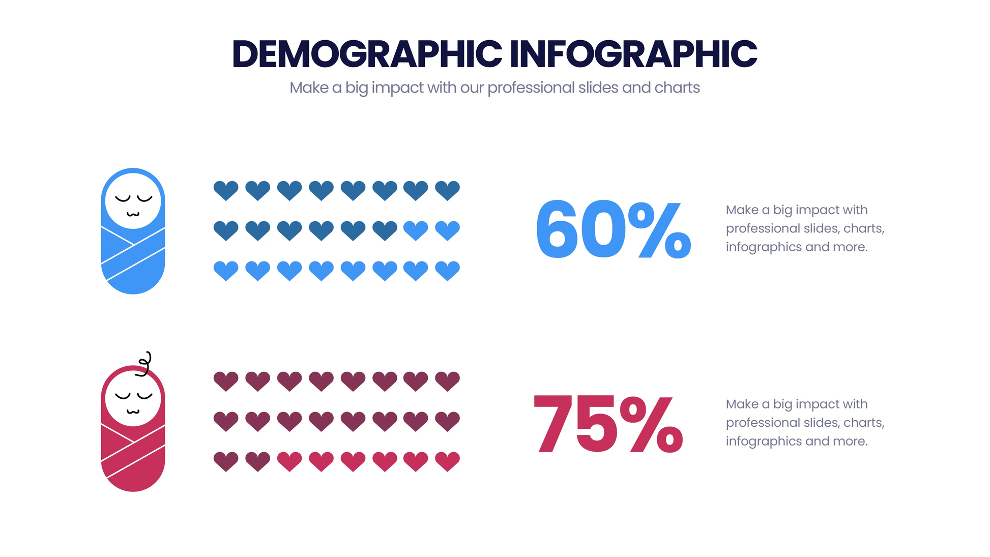 Demographic Infographic Templates PowerPoint slides