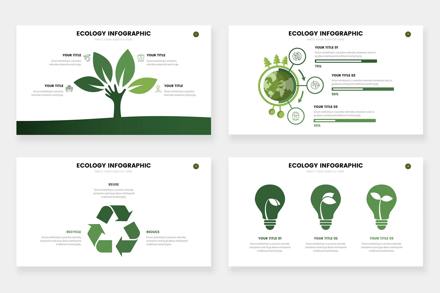 Ecology Infographic Templates PowerPoint slides