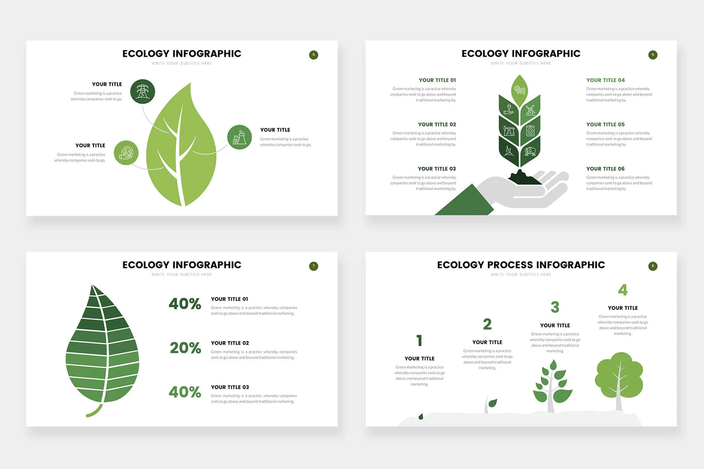 Ecology Infographic Templates PowerPoint slides