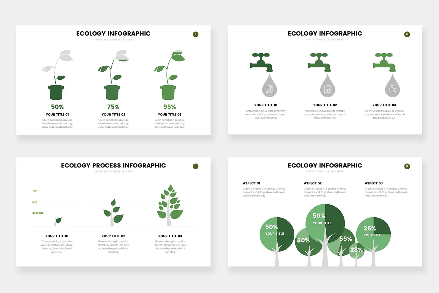 Ecology Infographic Templates PowerPoint slides