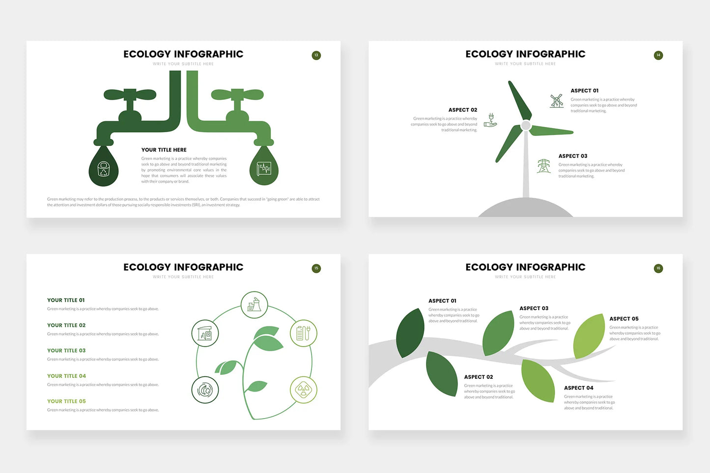 Ecology Infographic Templates PowerPoint slides