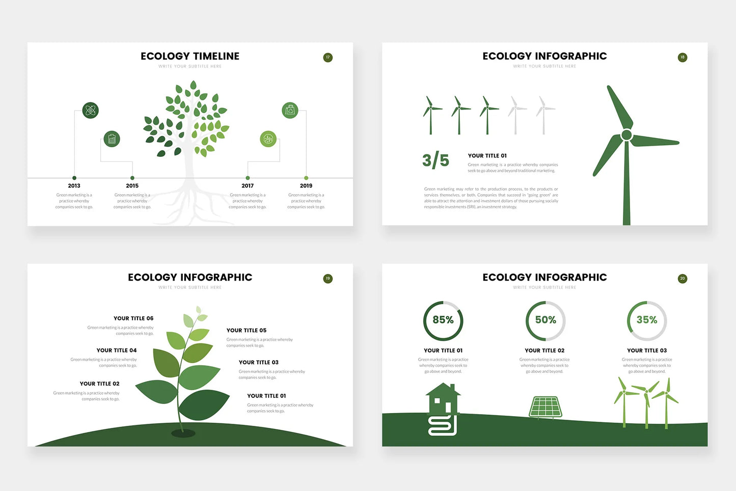 Ecology Infographic Templates PowerPoint slides