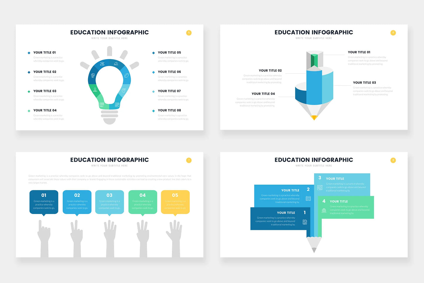 Education Infographic templates