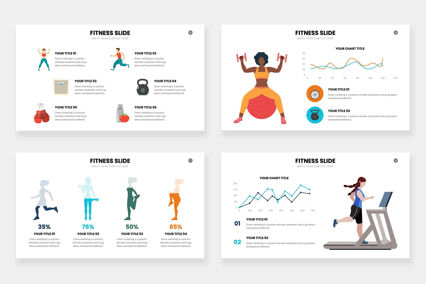 Fitness  Infographic templates