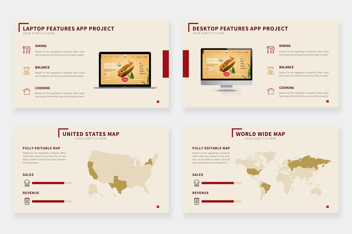 Food Infographic templates