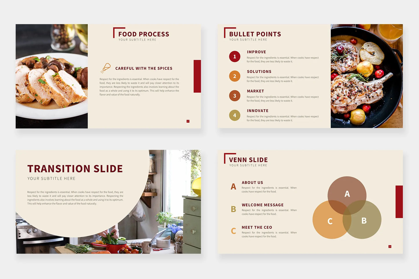 Food Infographic templates