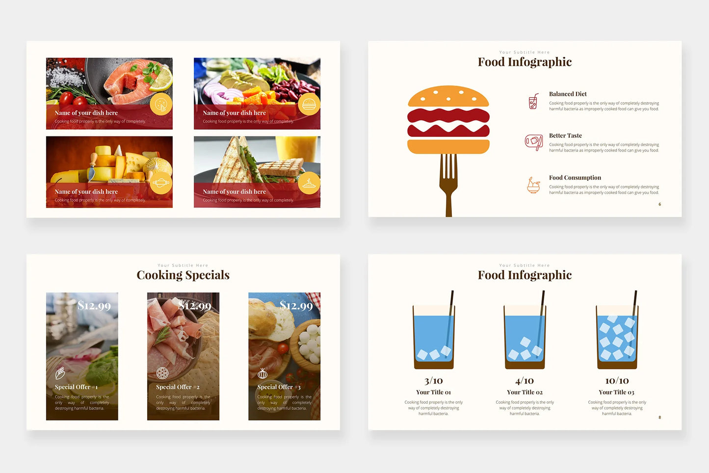 Food Infographic templates