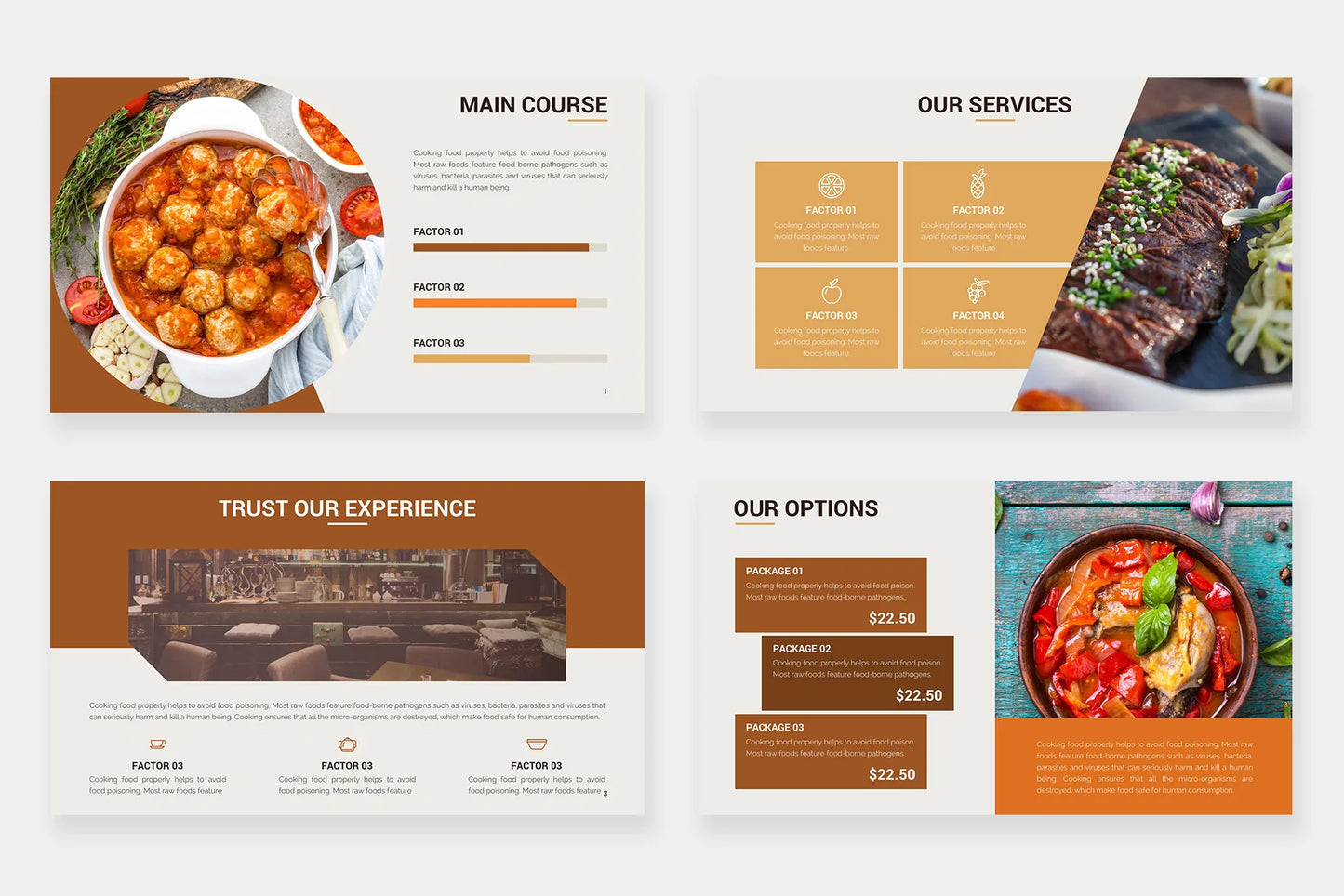 Food Infographic templates