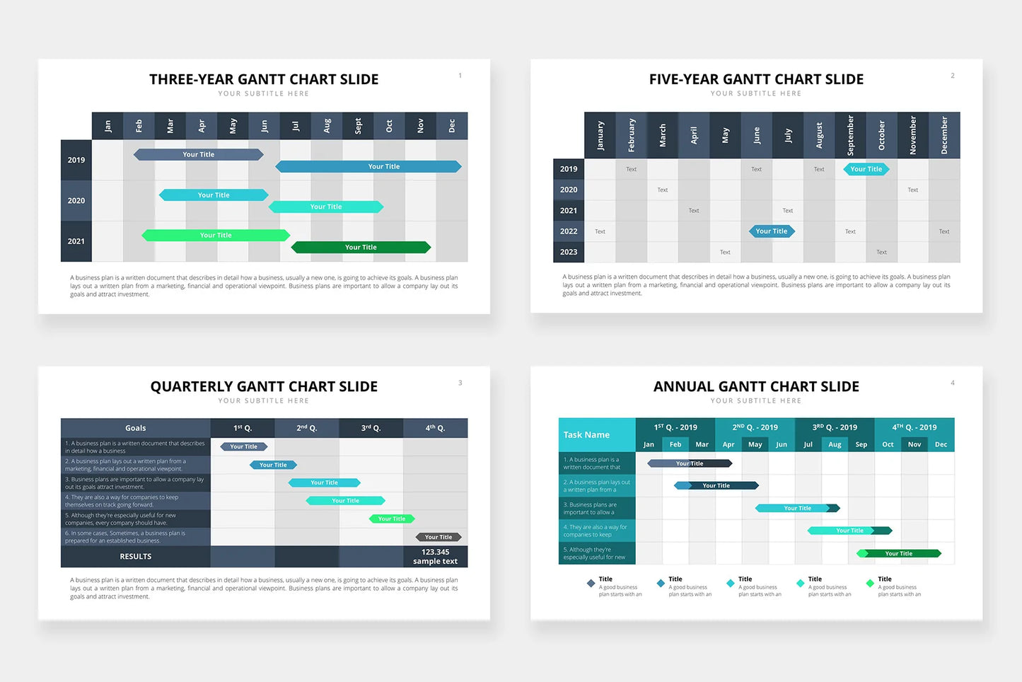 Gantt Chart Infographic templates