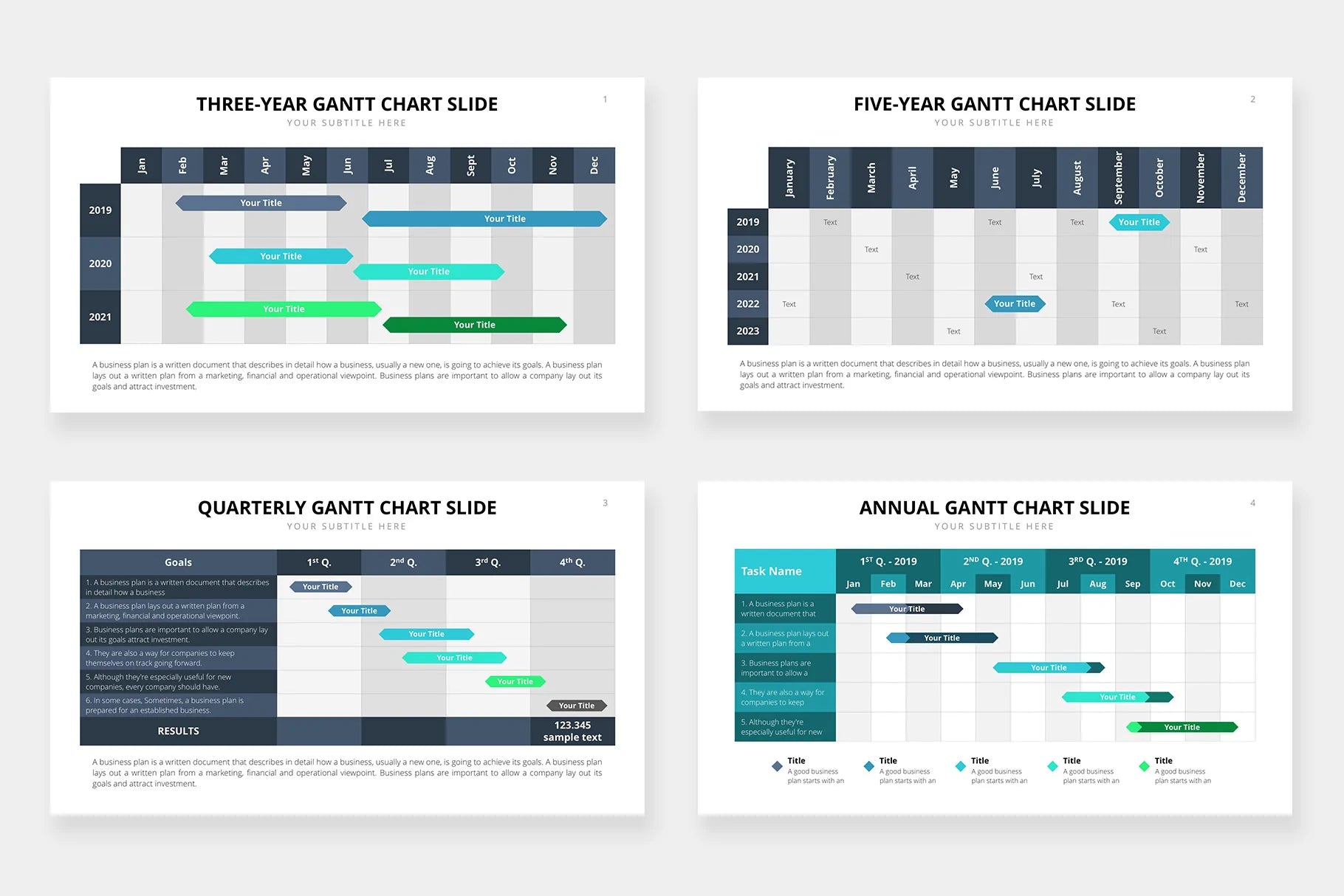 Gantt Infographic templates