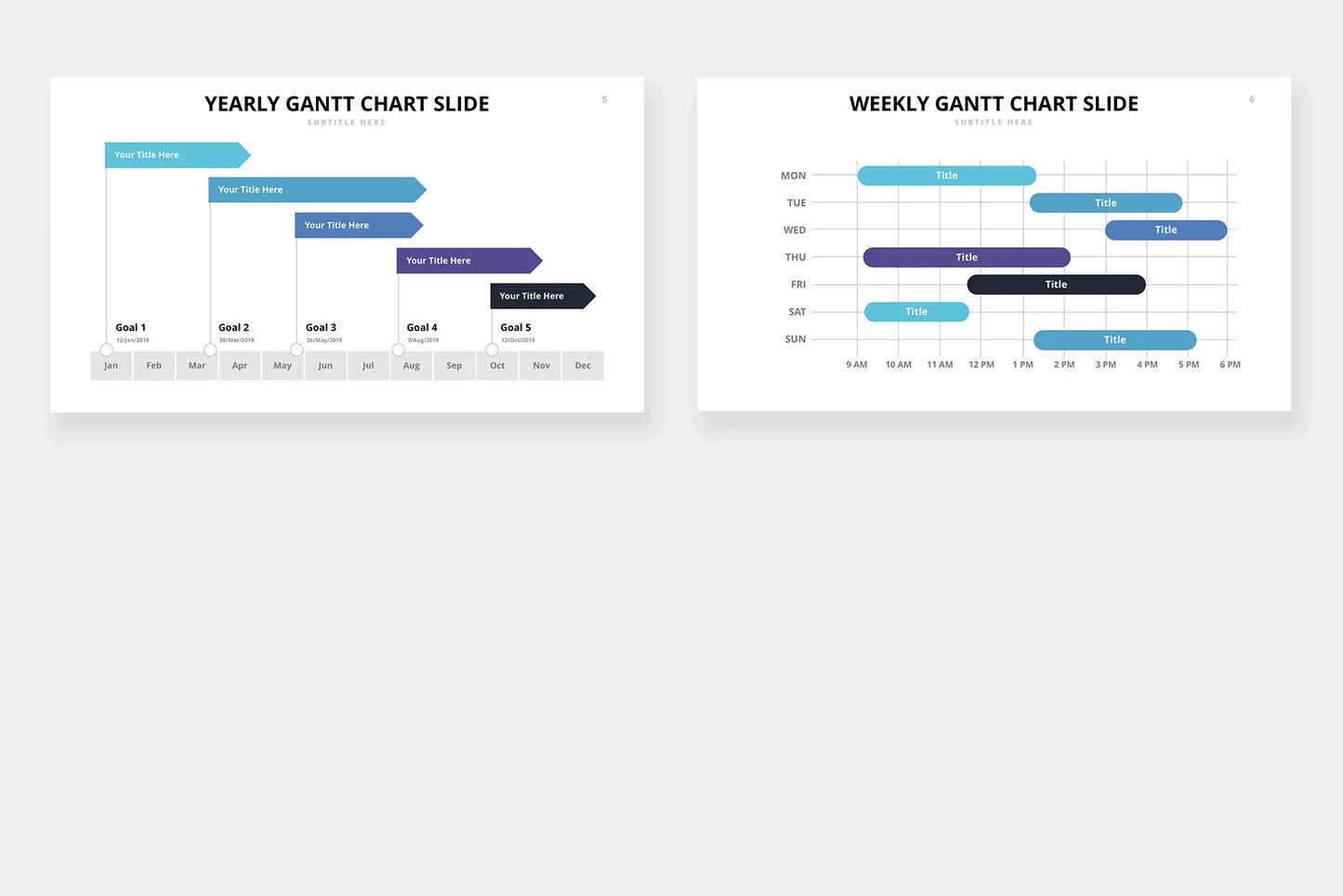 Gantt Chart Infographic templates