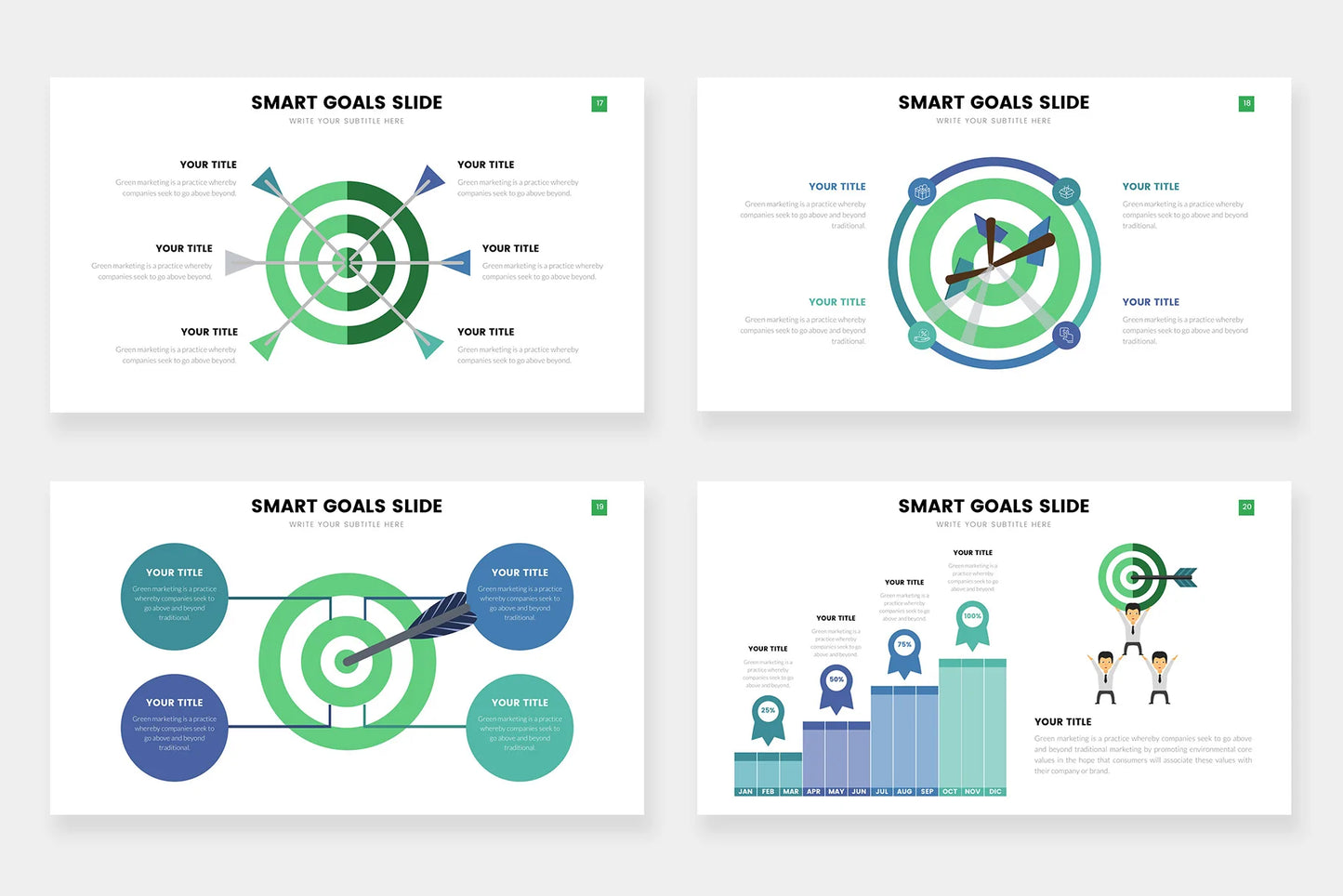 Goals Infographic templates