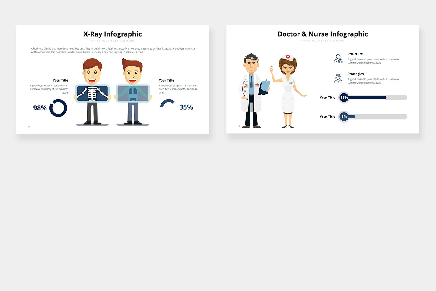 Healthcare  Infographic templates