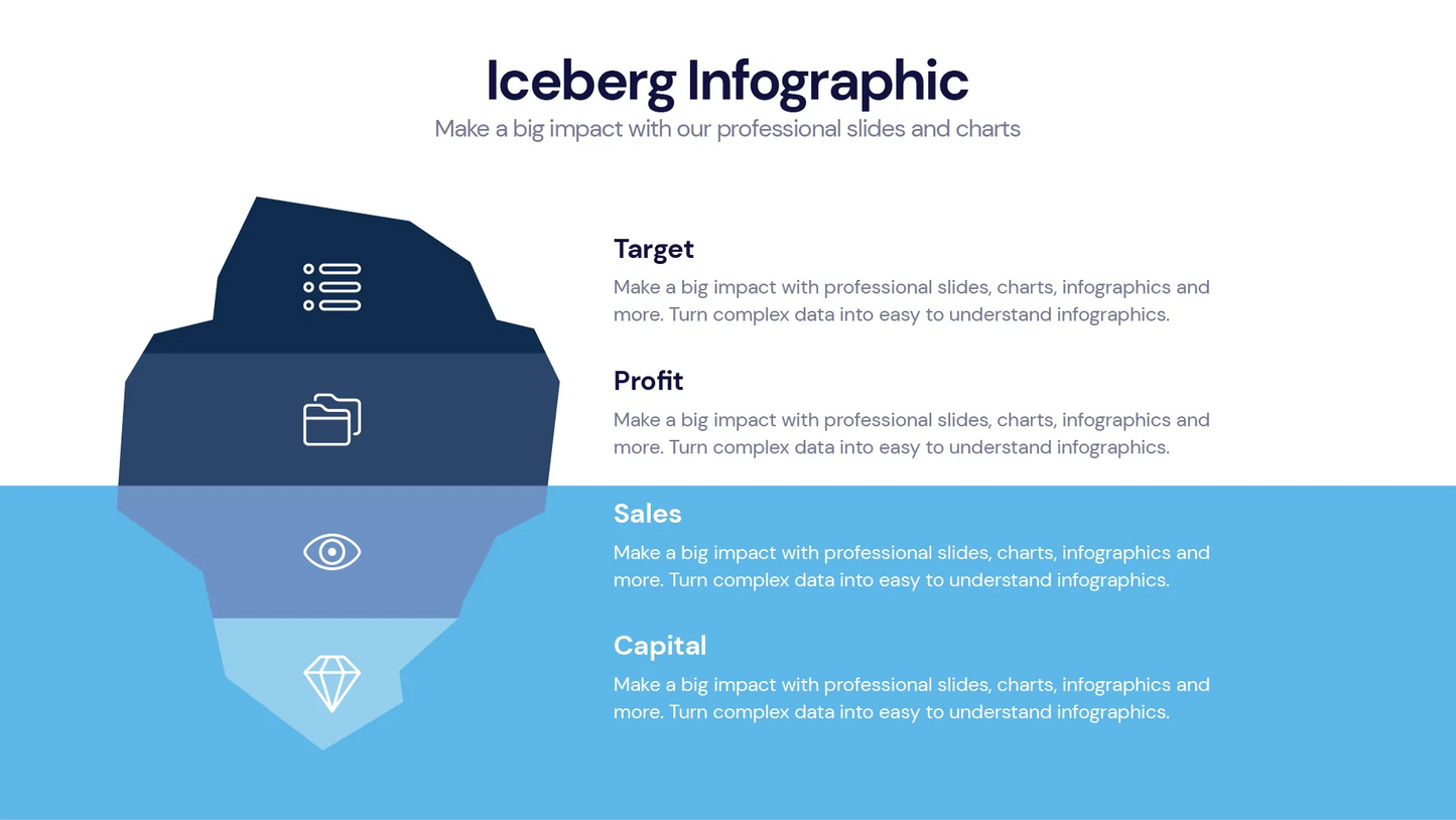 Iceberg Infographic templates