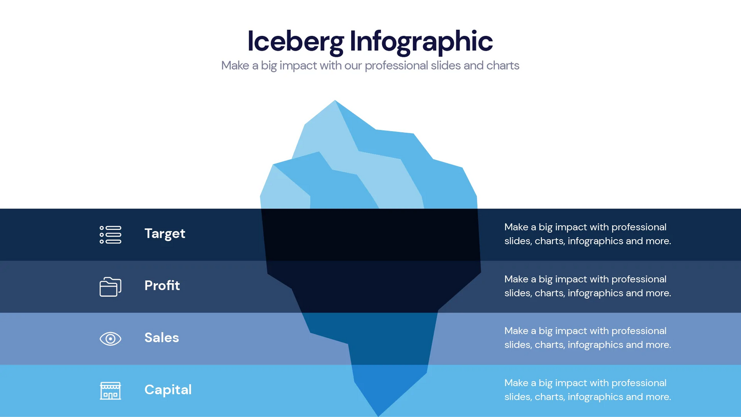 Iceberg Infographic templates