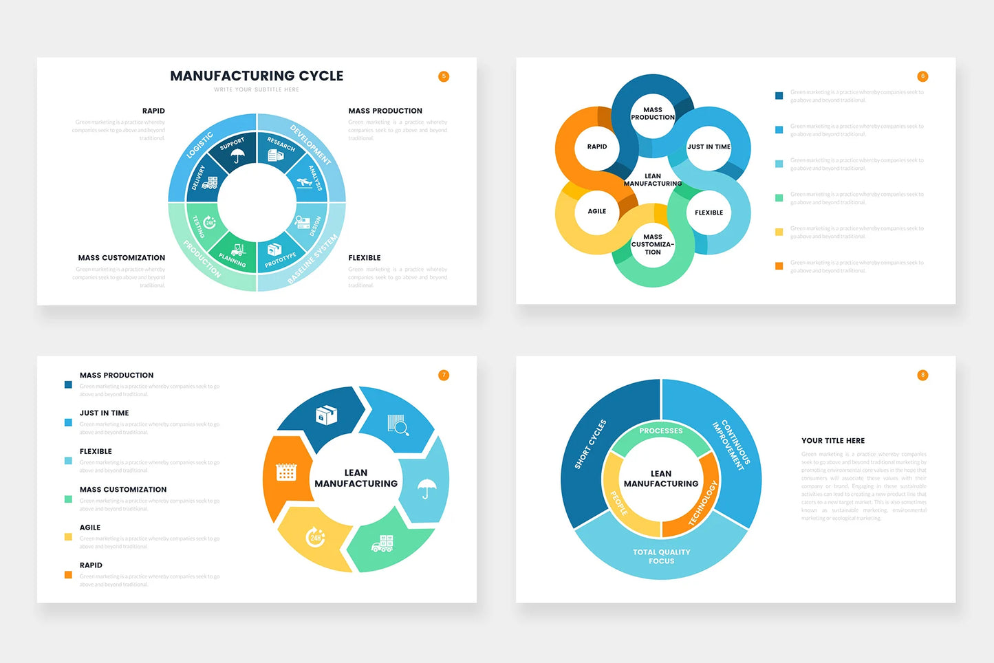 Manufacturing Infographic templates