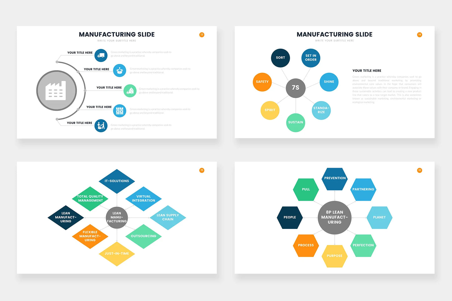 Manufacturing Infographic templates