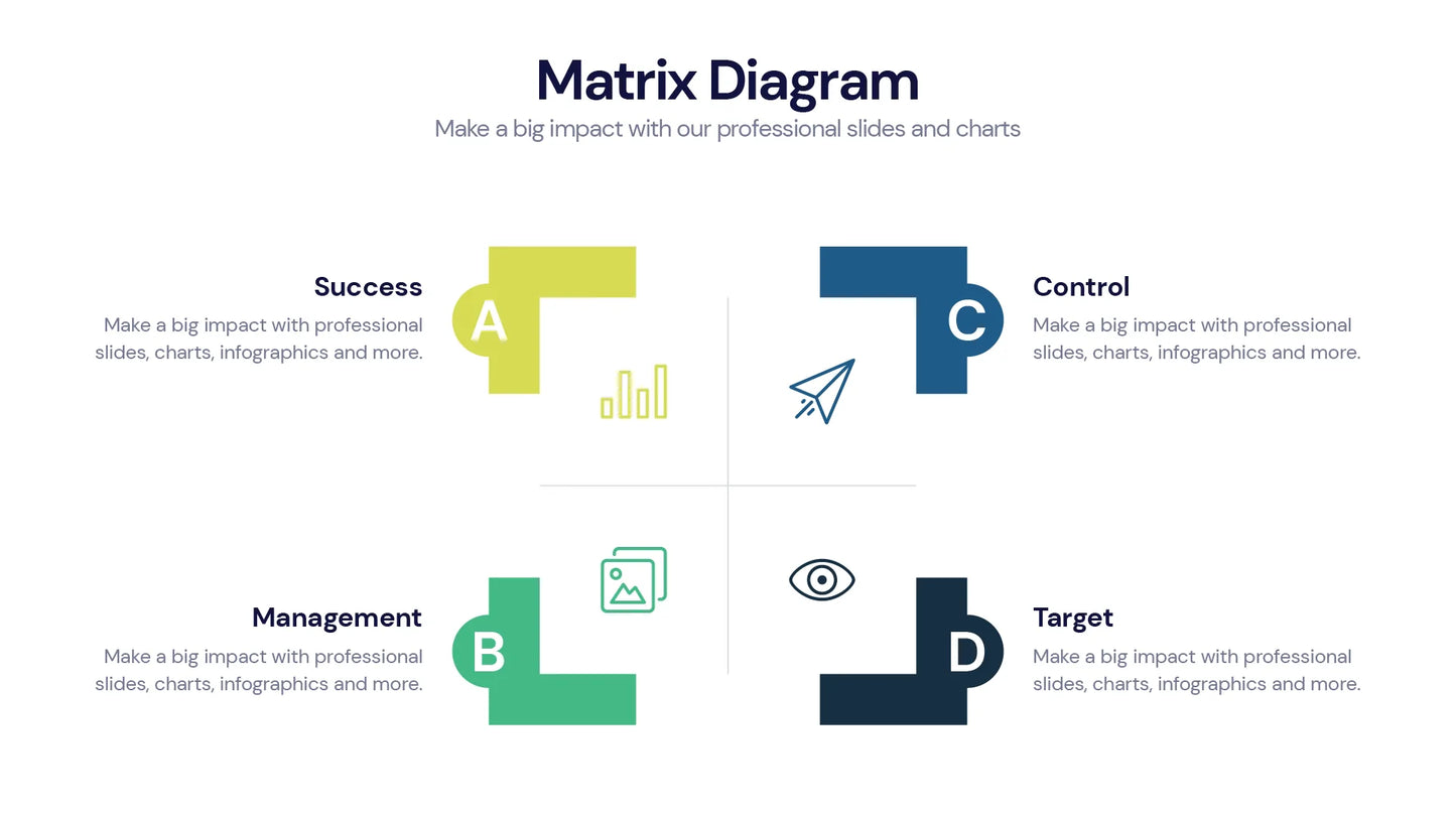 Matrix Diagram Infographic Templates PowerPoint slides