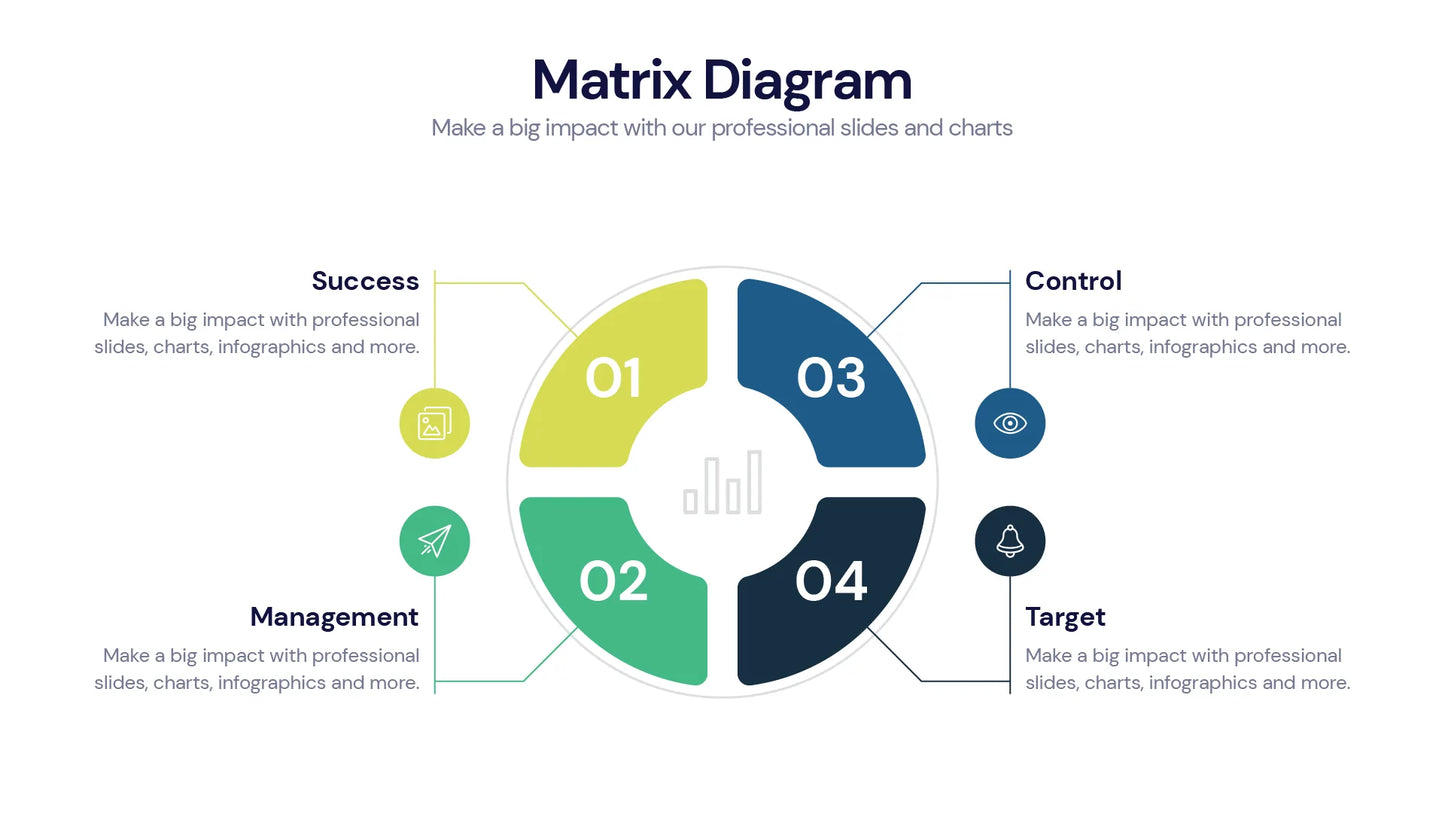 Matrix Diagram Infographic Templates PowerPoint slides