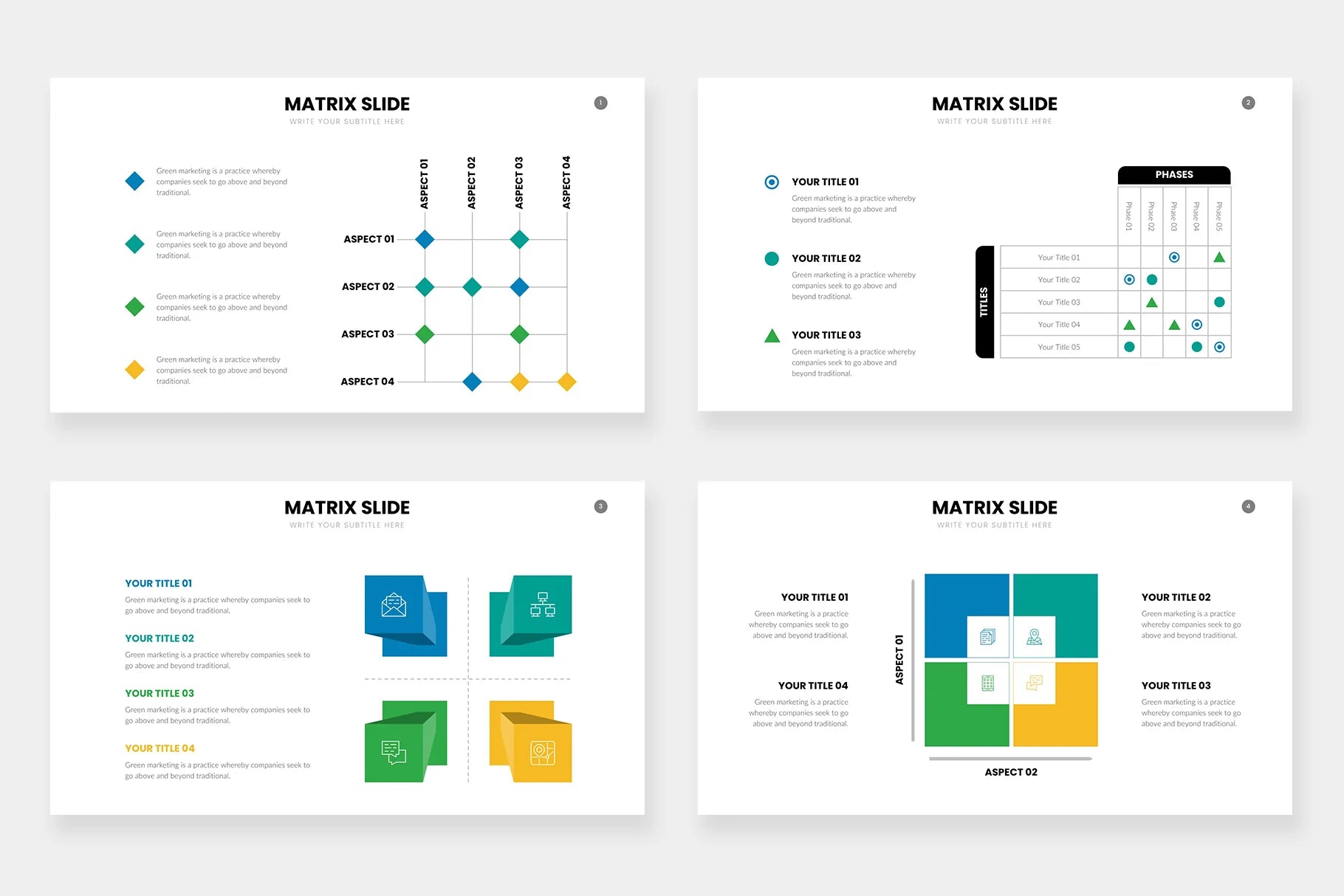 Matrix Infographics templates - PowerPointX | Slides | Keynote | PowerPoint