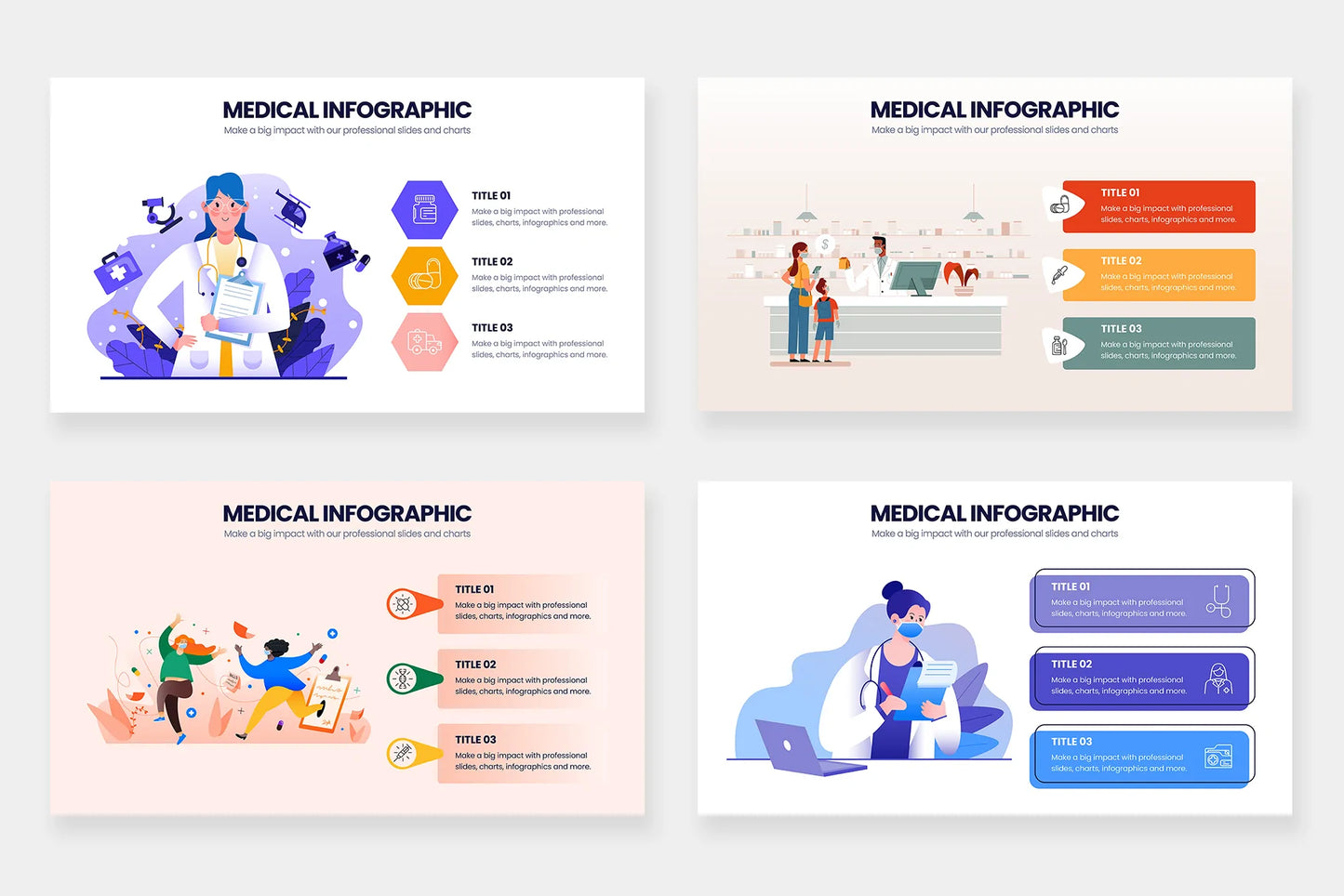 Medical Infographics for PowerPoint, Keynote, Illustrator and Google Slides Infographic templates