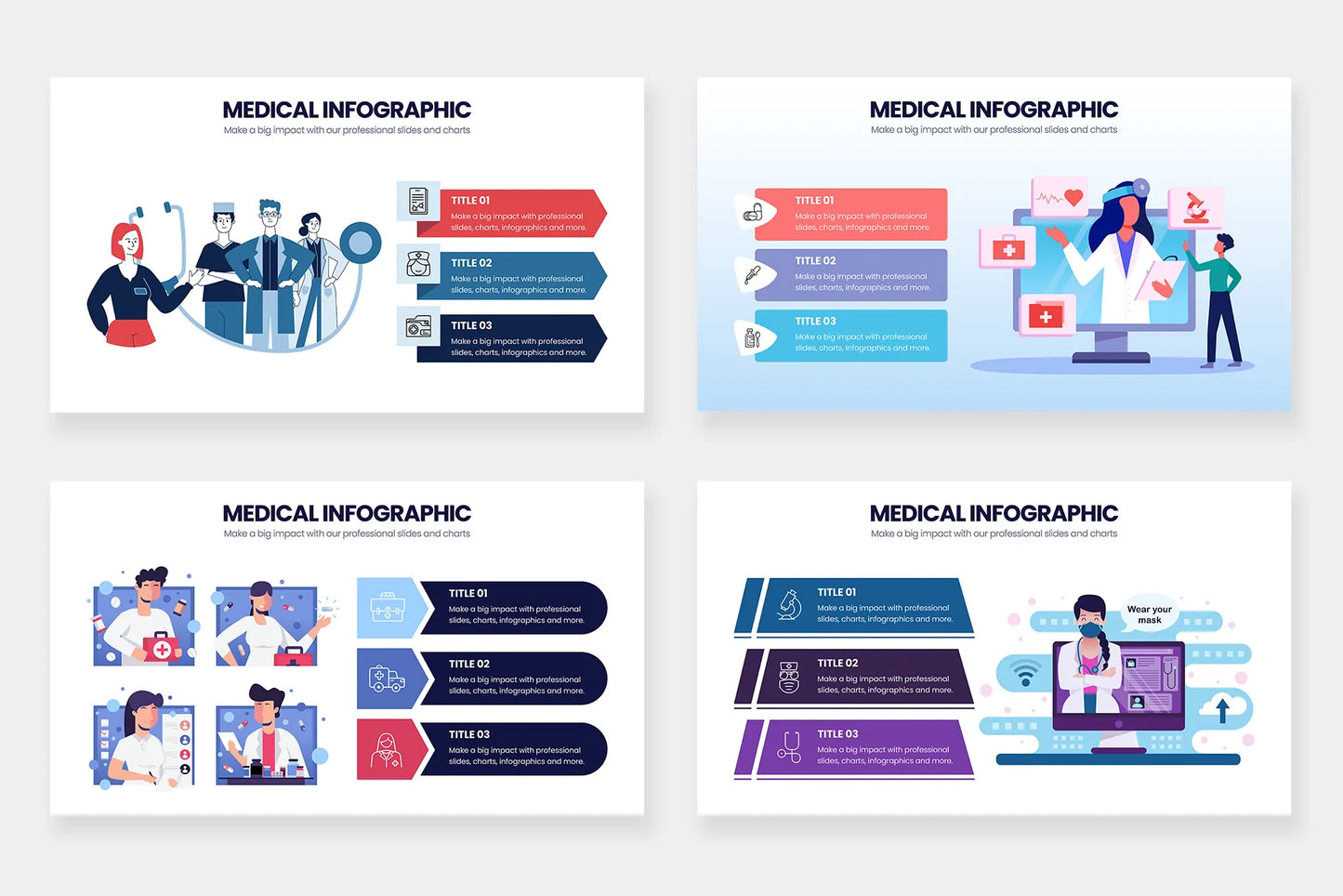 Medical Infographics for PowerPoint, Keynote, Illustrator and Google Slides Infographic templates